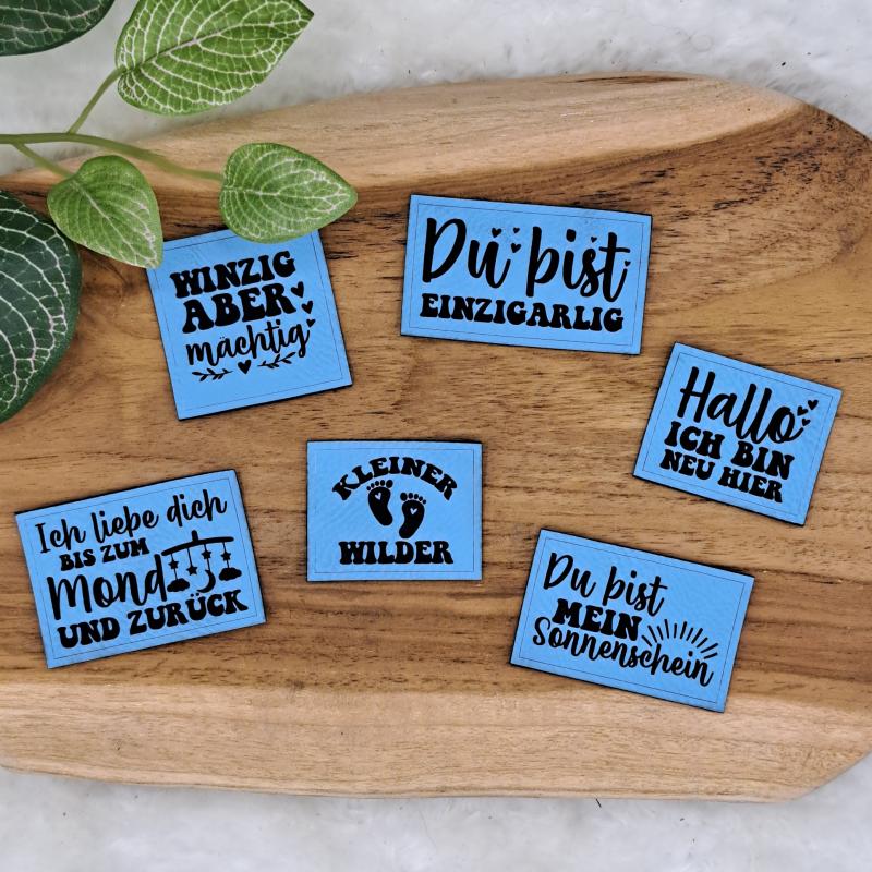 Kunstlederlabel "Kind Baby Liebe"